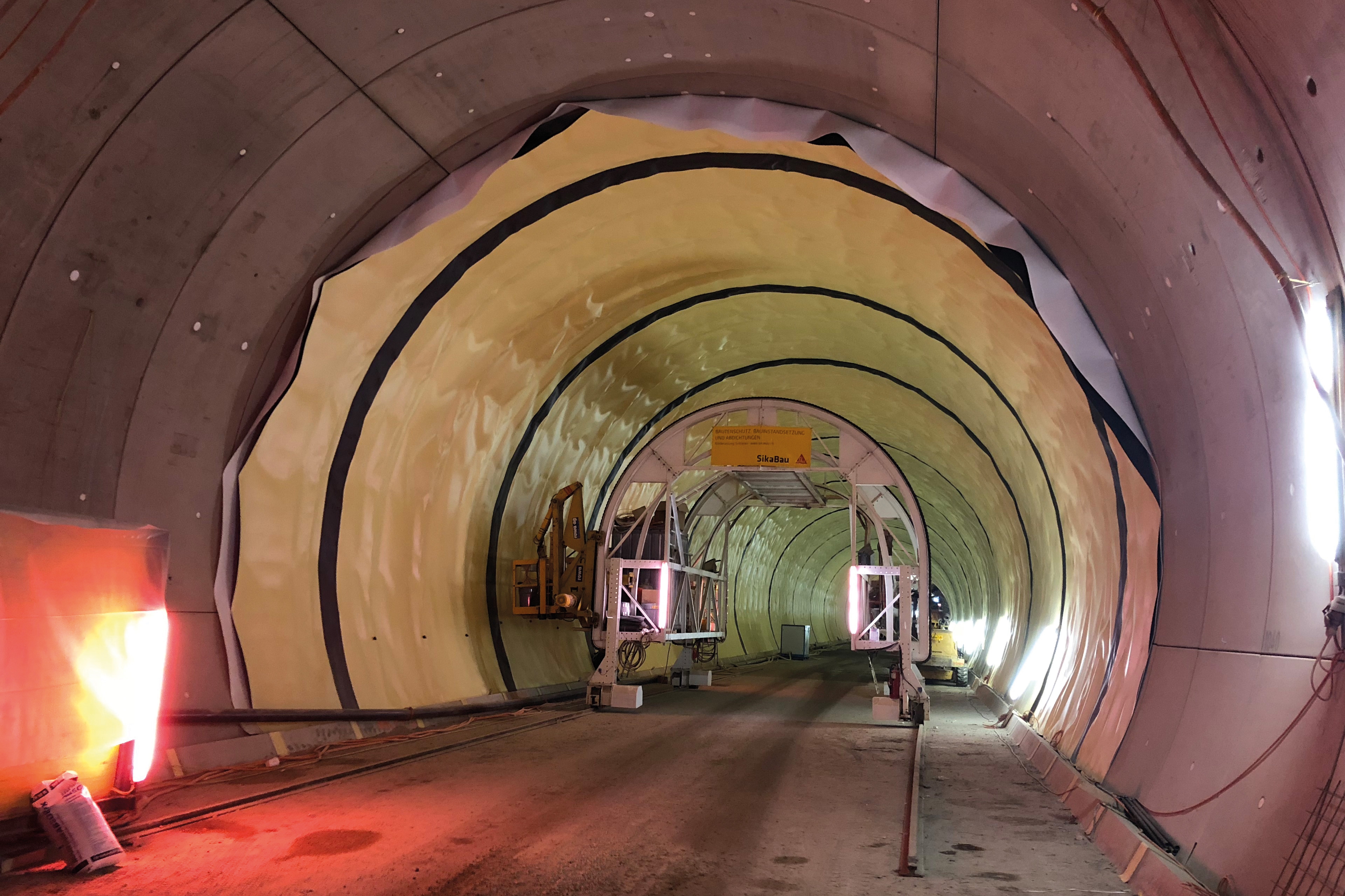 Abdichtung Eisenbahntunnel Neubau Bözberg